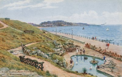 Sunny Slopes and Model Yacht Pond, Morecambe by Alfred Robert Quinton